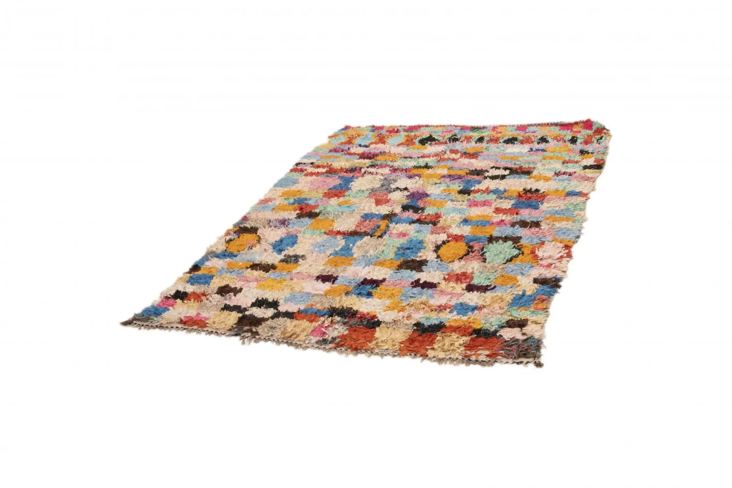 Moroccan Berber rug Boucherouite 235 x 160 cm