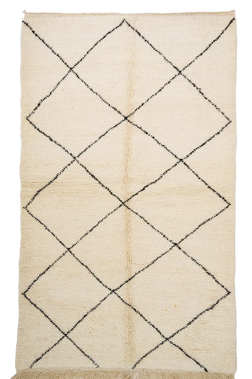 Kilim Moroccan Berber rug Beni Ourain 155 x 275 cm