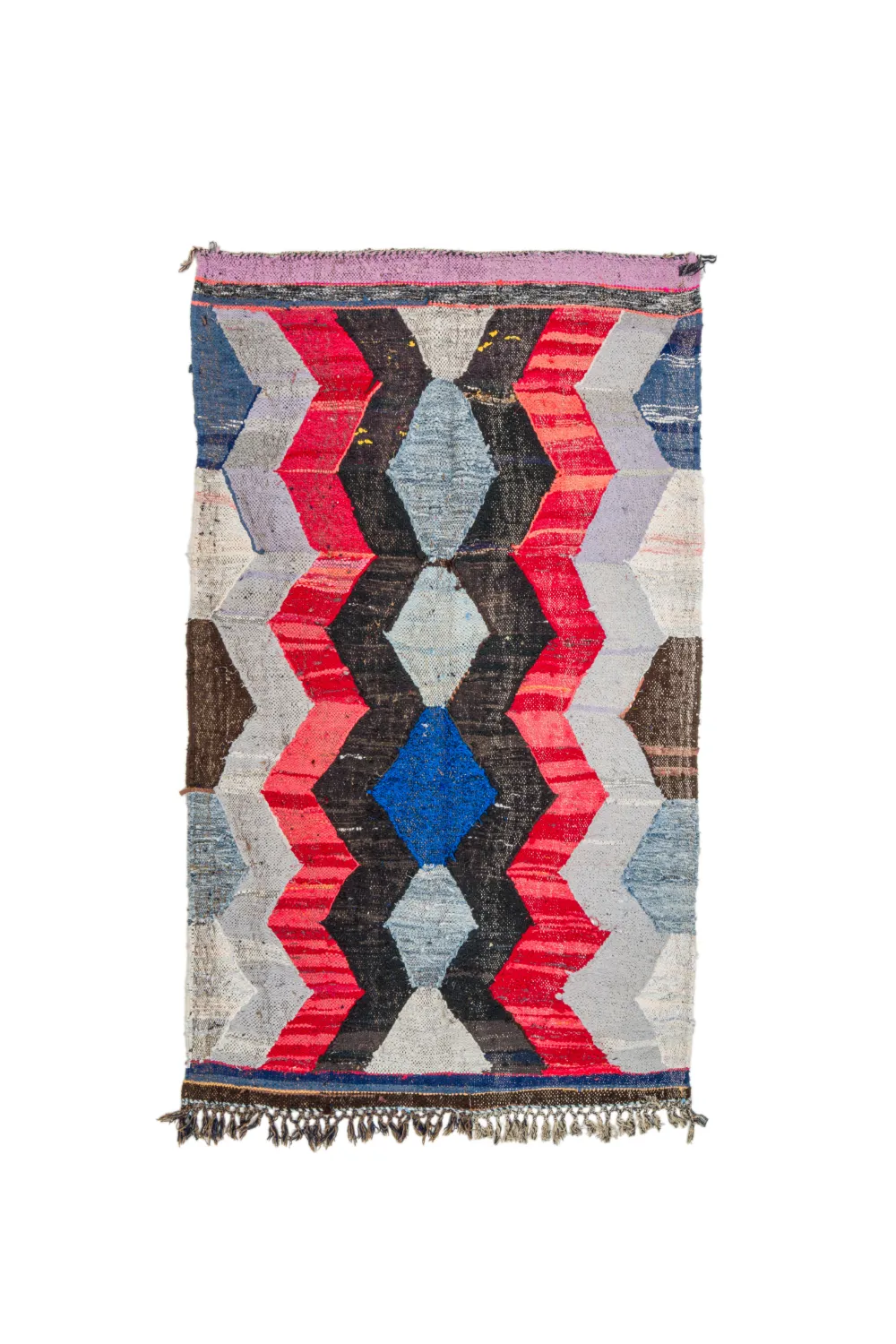 Moroccan Berber rug Boucherouite 135 x 225 cm
