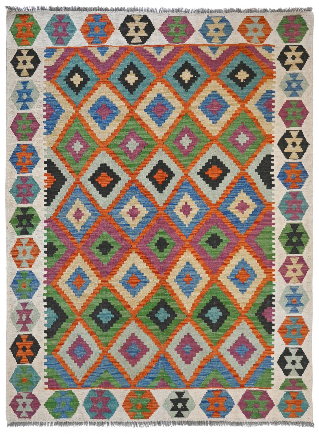 Kilim rug Afghan 197 x 147 cm