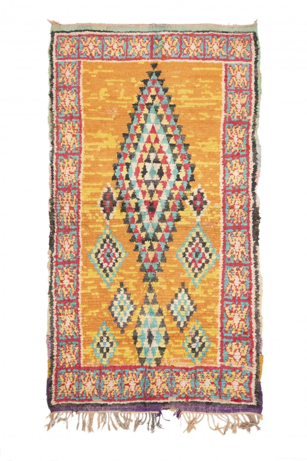 Moroccan Berber rug Boucherouite 270 x 155 cm