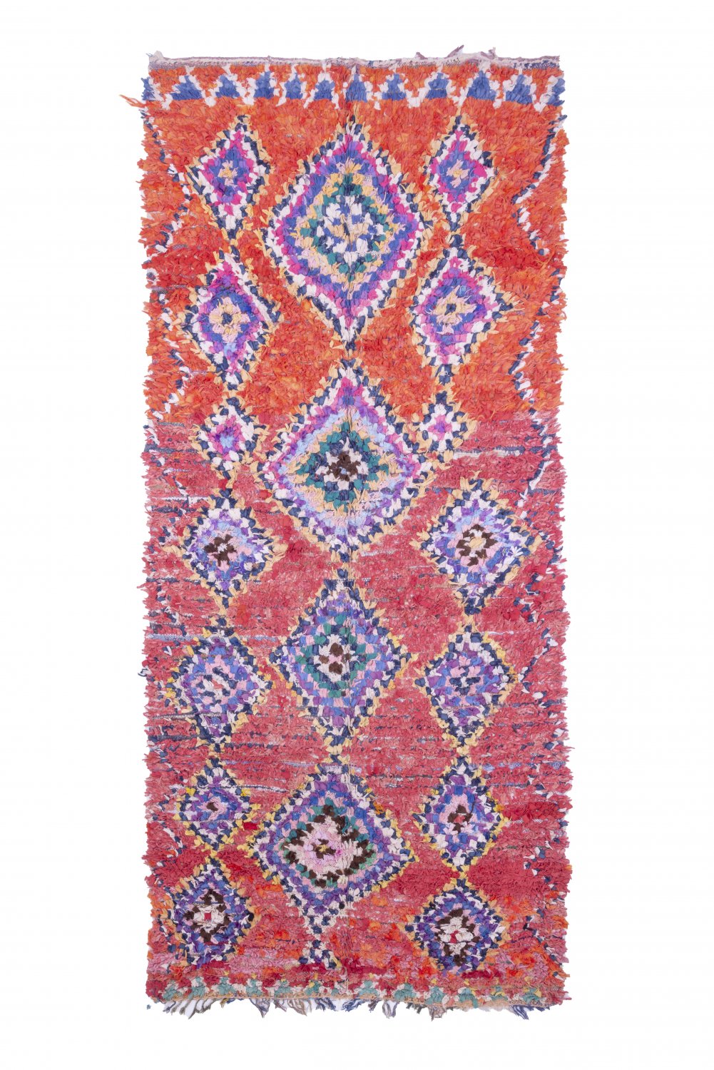 Moroccan Berber rug Boucherouite 315 x 135 cm