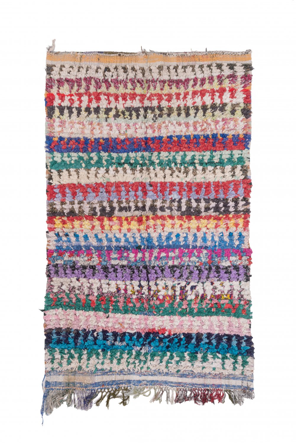 Moroccan Berber rug Boucherouite 220 x 135 cm
