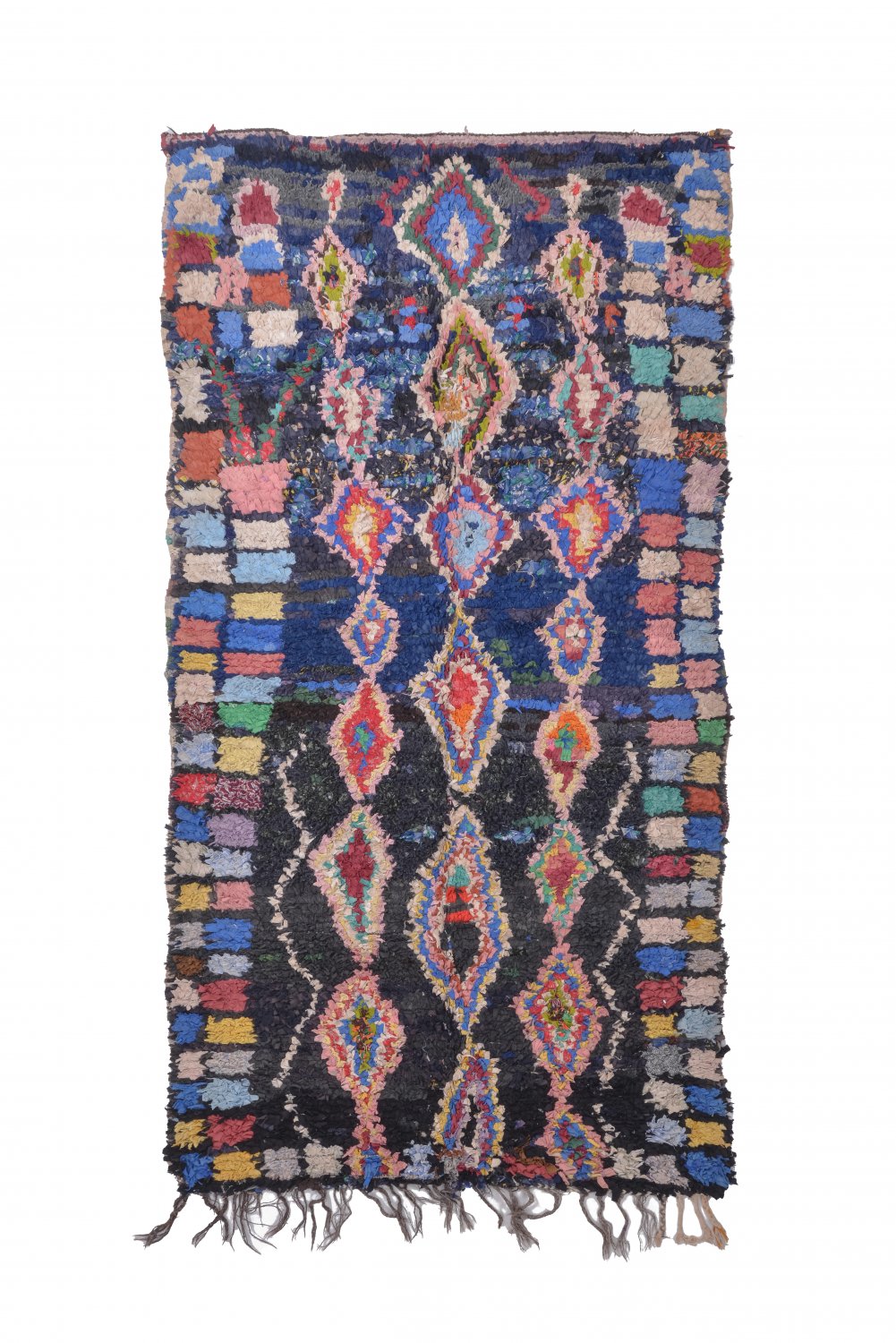 Moroccan Berber rug Boucherouite 255 x 135 cm