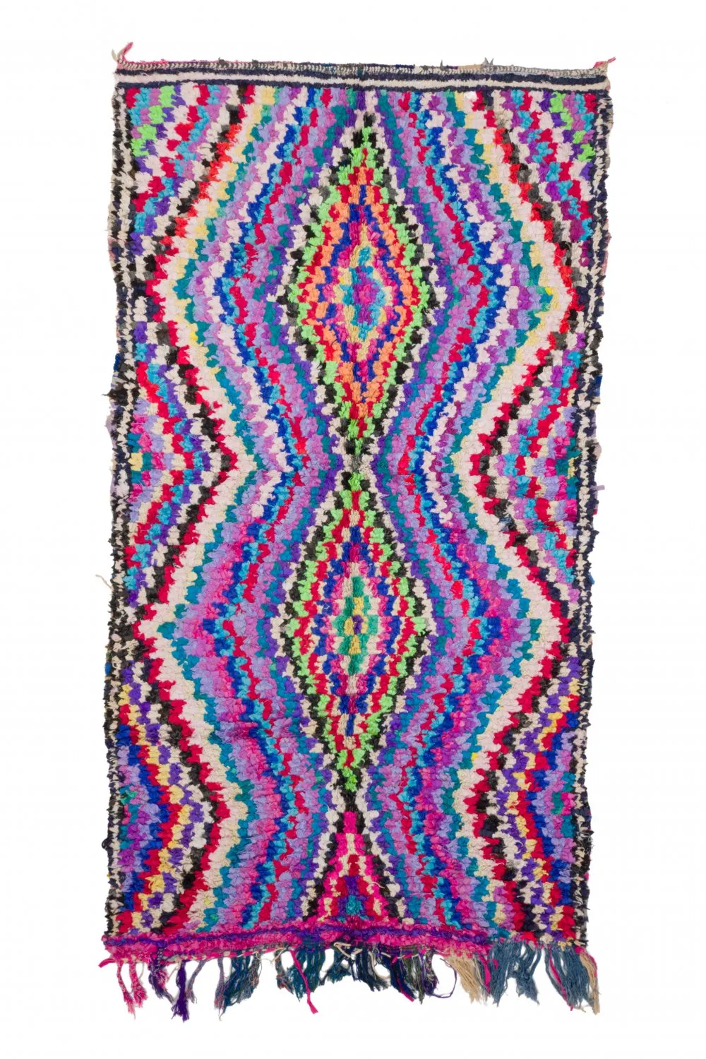 Moroccan Berber rug Boucherouite 270 x 145 cm
