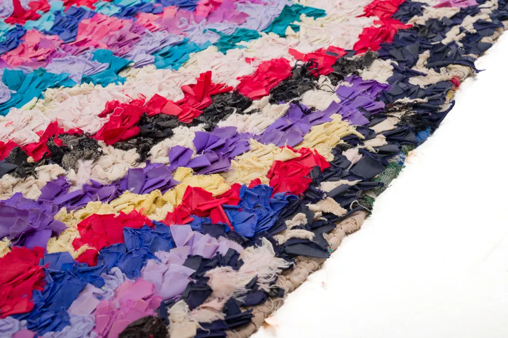 Moroccan Berber rug Boucherouite 270 x 145 cm