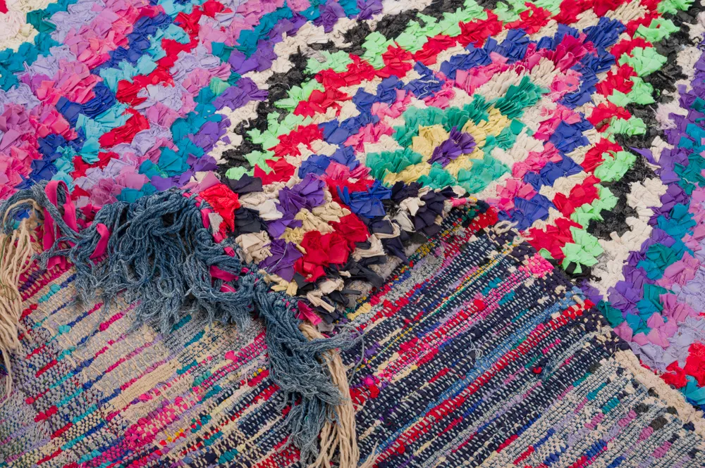 Moroccan Berber rug Boucherouite 270 x 145 cm