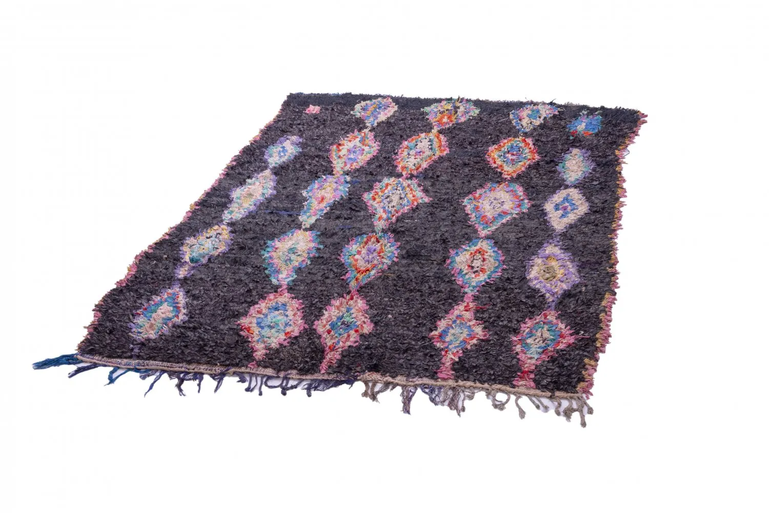Moroccan Berber rug Boucherouite 260 x 145 cm