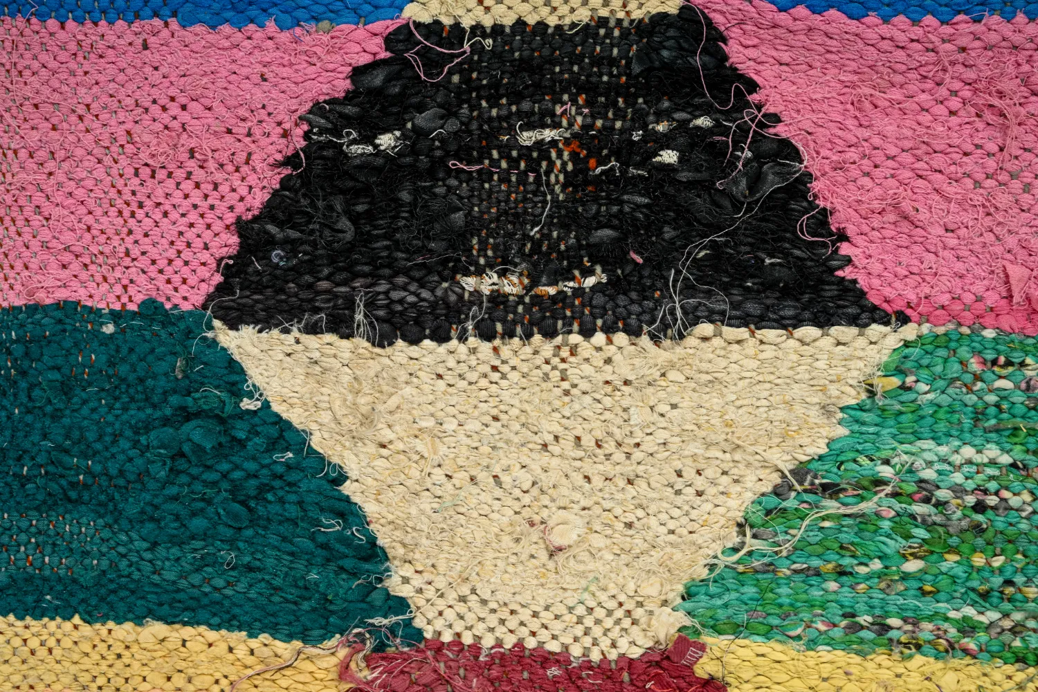 Moroccan Berber rug Boucherouite 145 x 275 cm