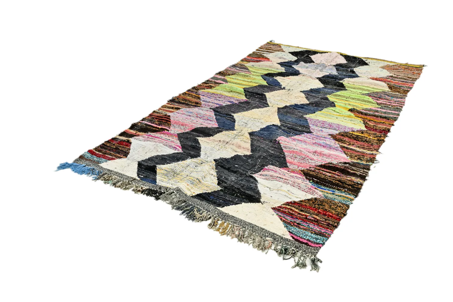 Moroccan Berber rug Boucherouite 155 x 285 cm