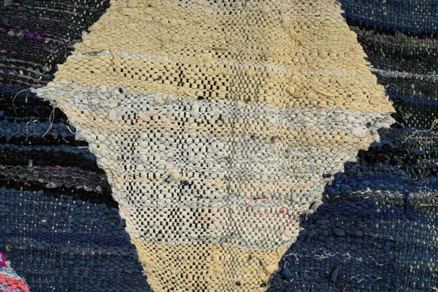 Moroccan Berber rug Boucherouite 155 x 285 cm