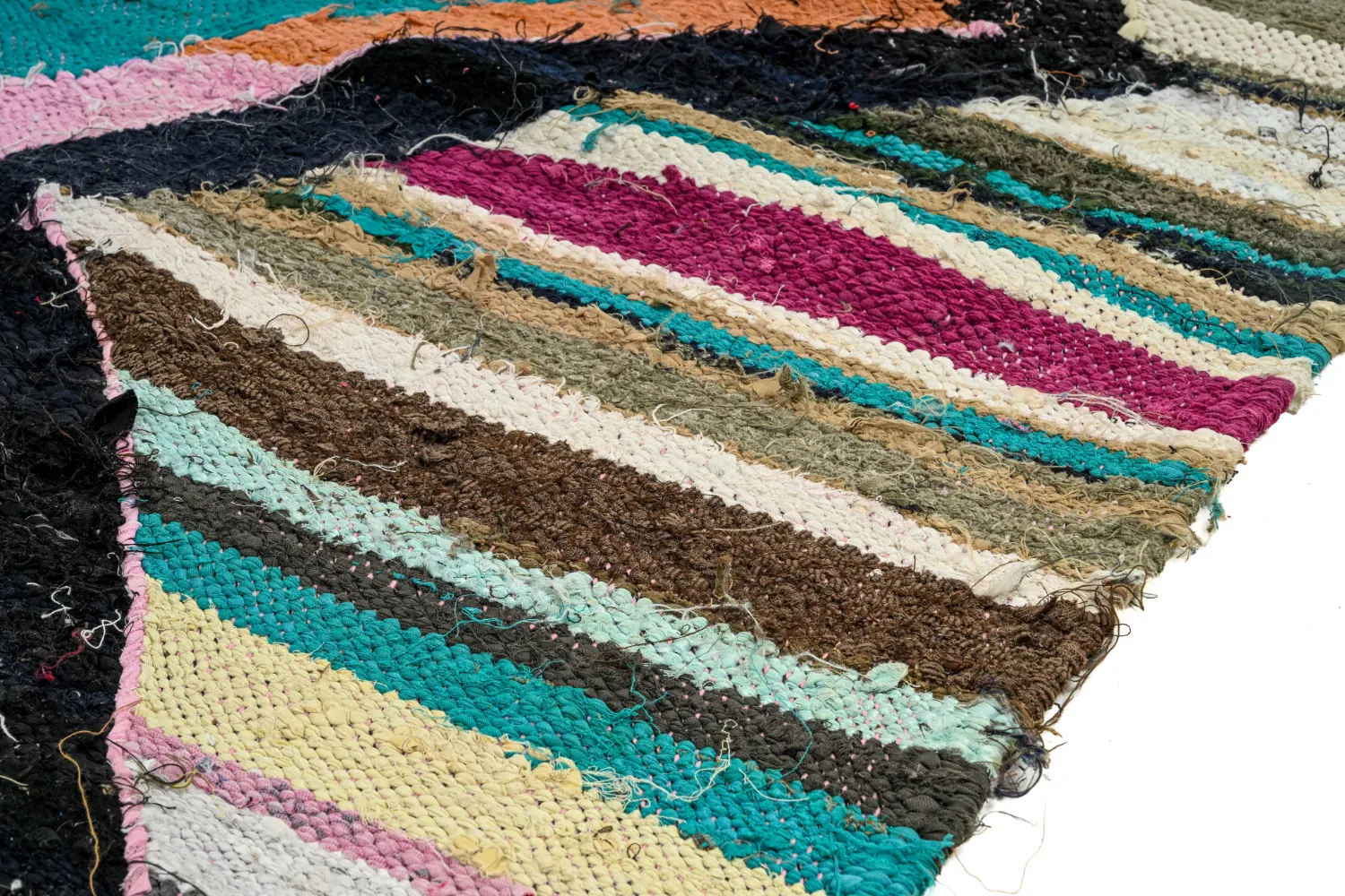 Moroccan Berber rug Boucherouite 135 x 265 cm