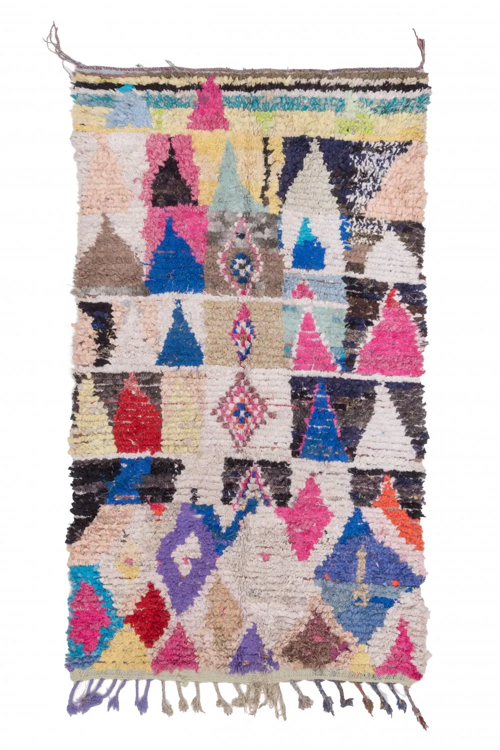Moroccan Berber rug Boucherouite 245 x 135 cm