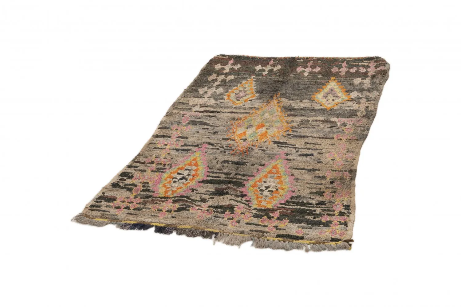 Moroccan Berber rug Boucherouite 195 x 110 cm