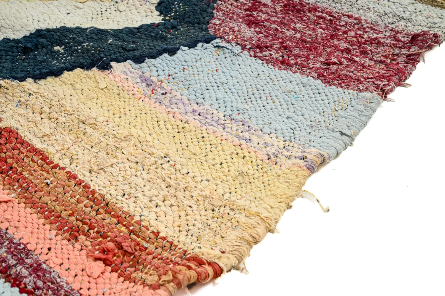 Moroccan Berber rug Boucherouite 135 x 215 cm