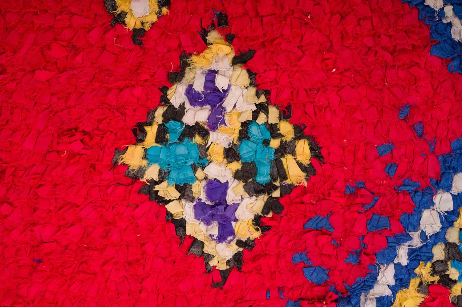 Moroccan Berber rug Boucherouite 170 x 300 cm