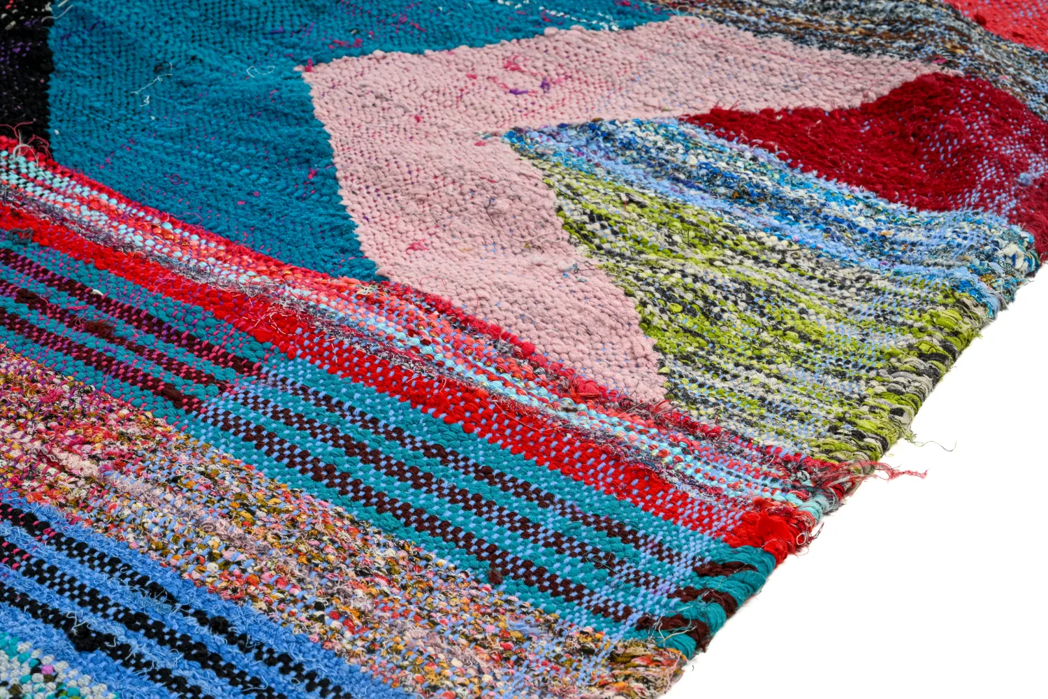 Moroccan Berber rug Boucherouite 135 x 270 cm