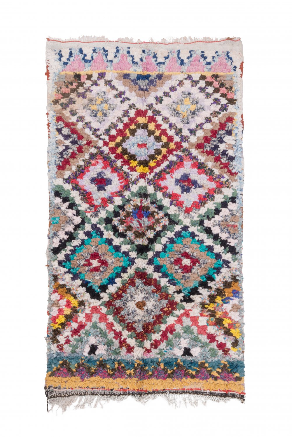 Moroccan Berber rug Boucherouite 235 x 130 cm