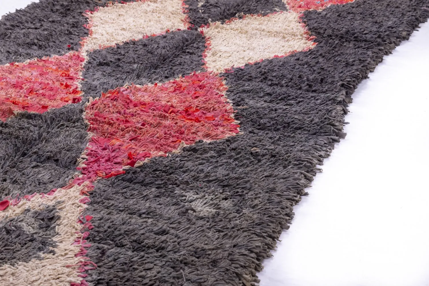 Moroccan Berber rug Boucherouite 245 x 105 cm