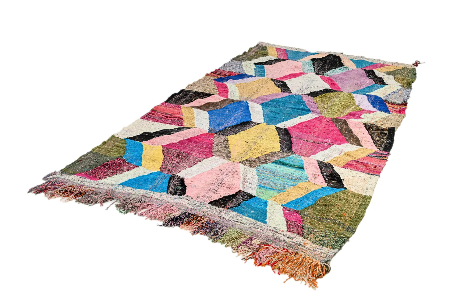 Moroccan Berber rug Boucherouite 150 x 275 cm
