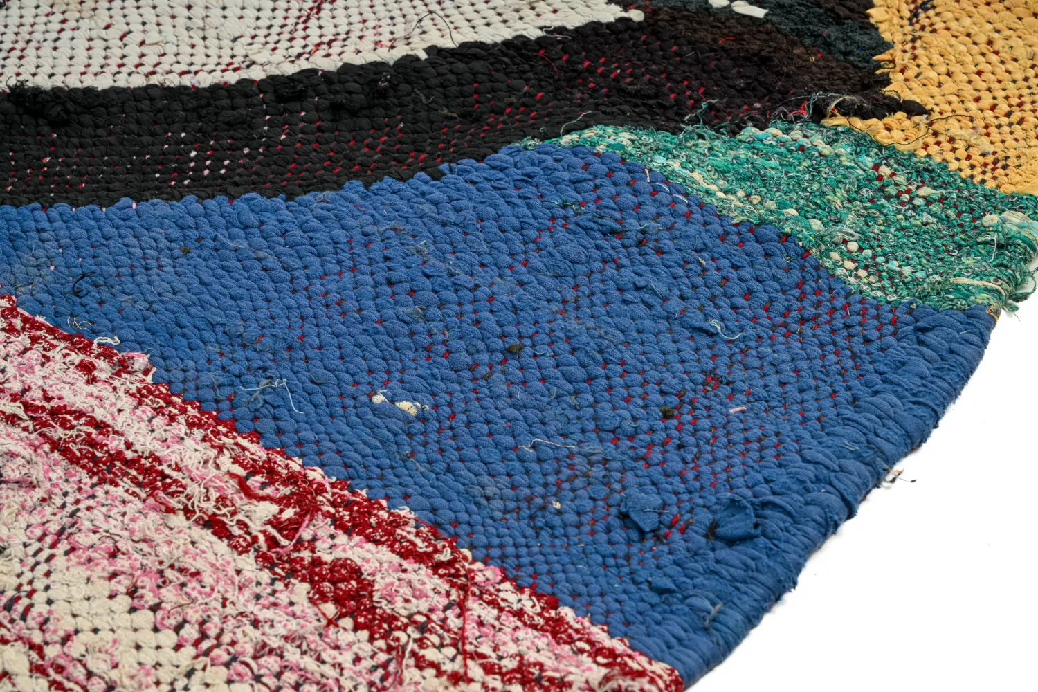 Moroccan Berber rug Boucherouite 140 x 305 cm