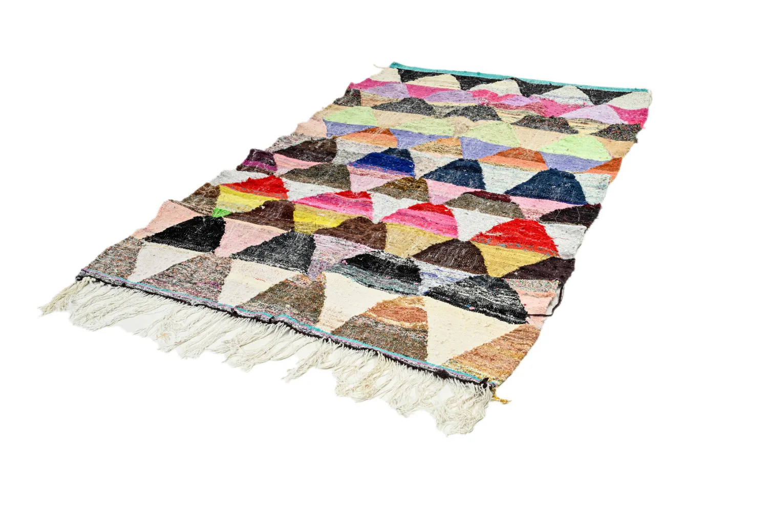 Moroccan Berber rug Boucherouite 145 x 270 cm