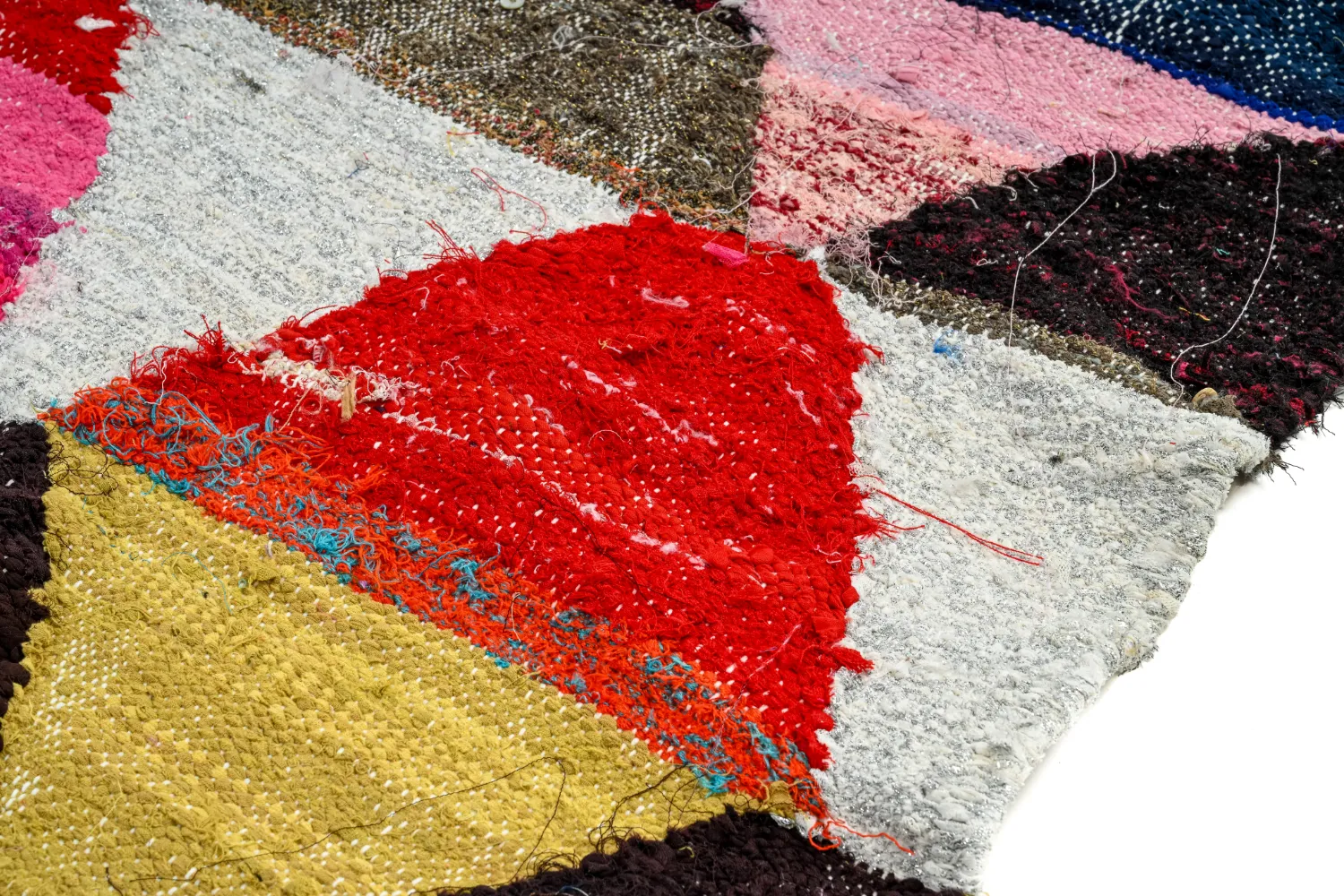 Moroccan Berber rug Boucherouite 145 x 270 cm
