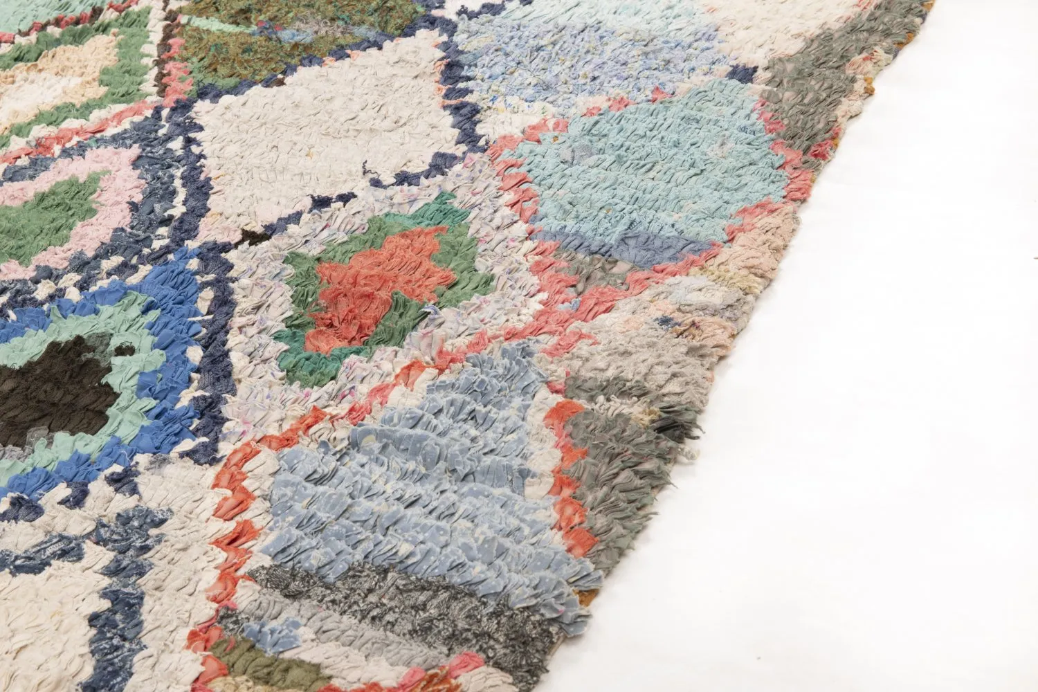 Moroccan Berber rug Boucherouite 230 x 130 cm
