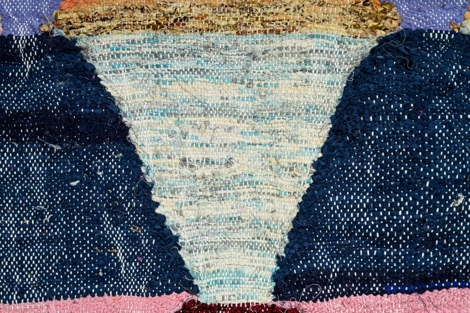 Moroccan Berber rug Boucherouite 145 x 270 cm