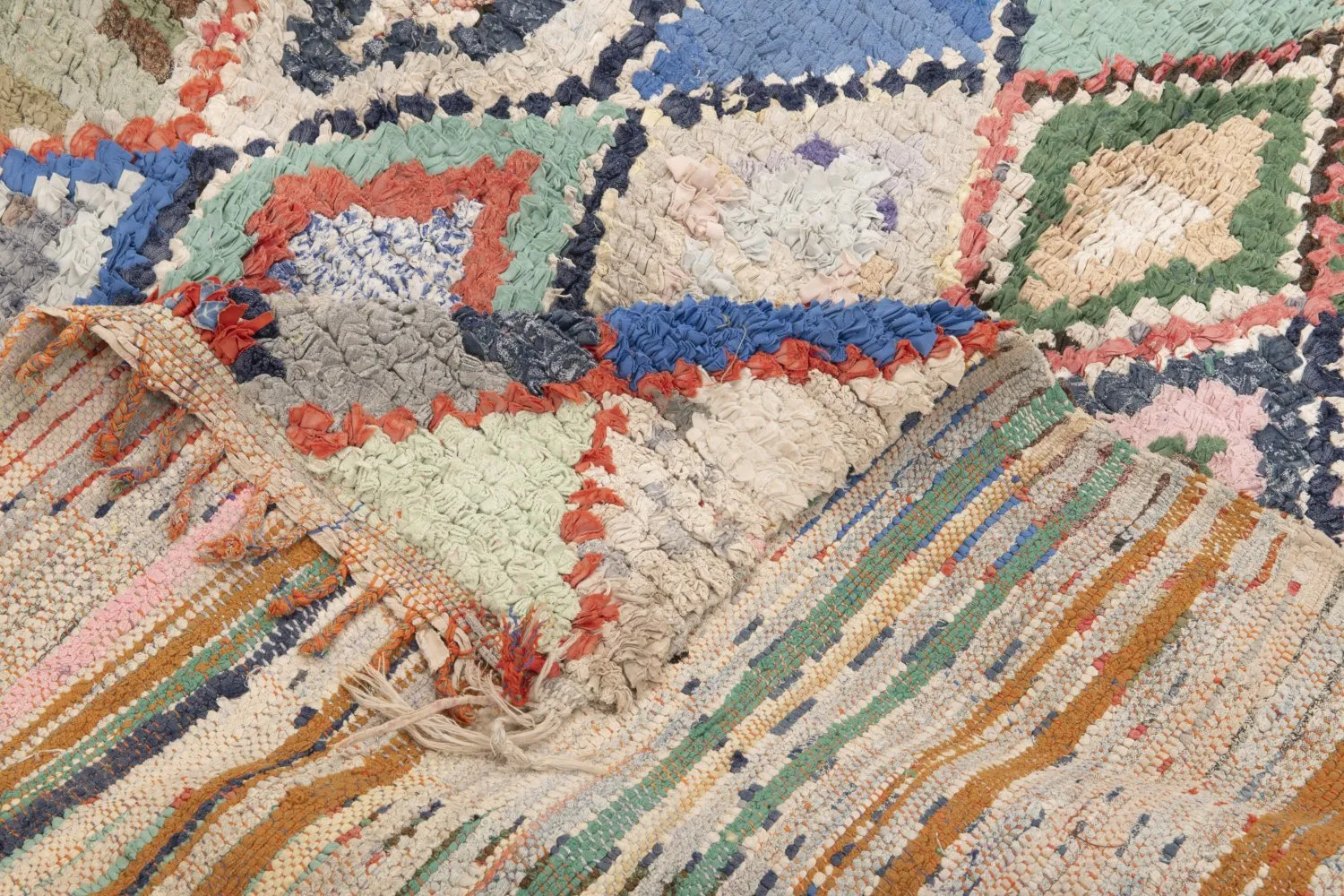Moroccan Berber rug Boucherouite 230 x 130 cm
