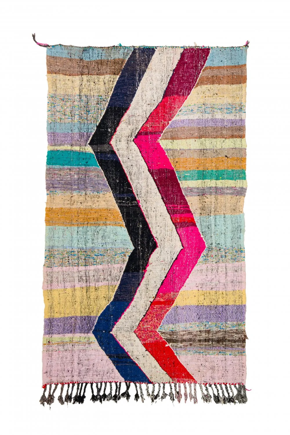 Moroccan Berber rug Boucherouite 125 x 220 cm