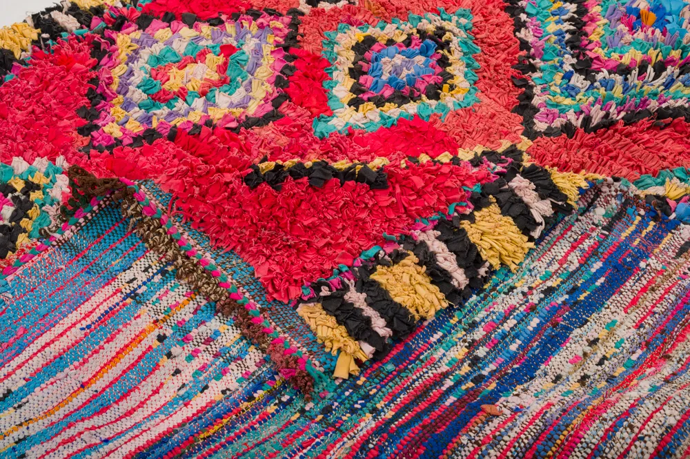 Moroccan Berber rug Boucherouite 290 x 140 cm