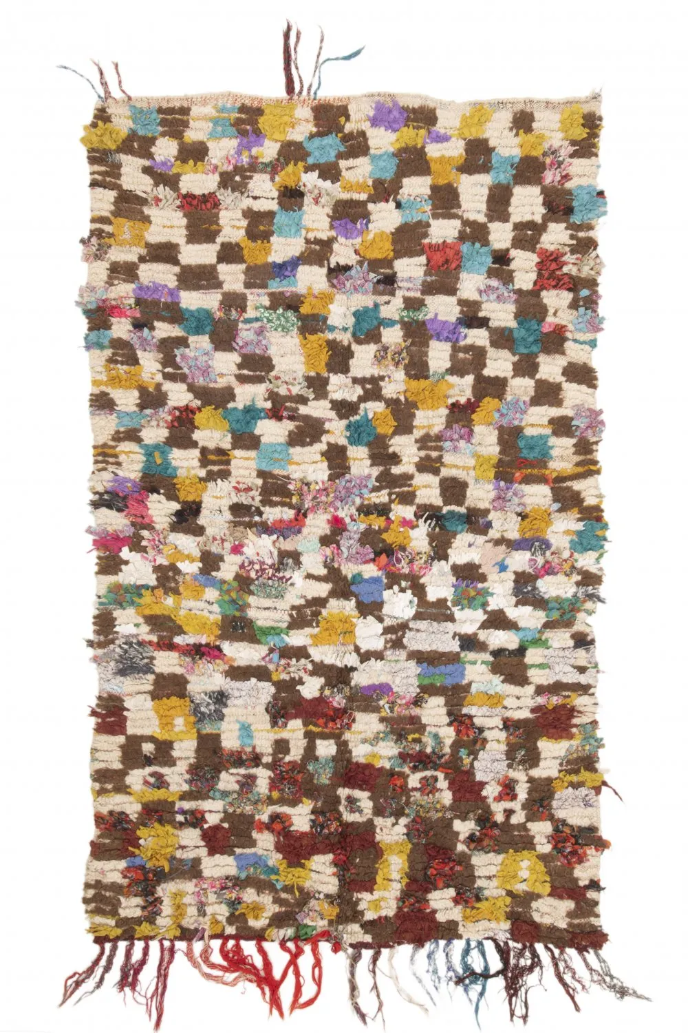 Moroccan Berber rug Boucherouite 215 x 130 cm