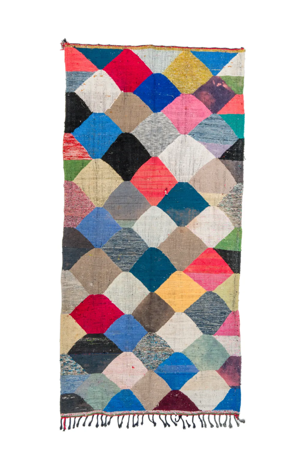 Moroccan Berber rug Boucherouite 145 x 300 cm