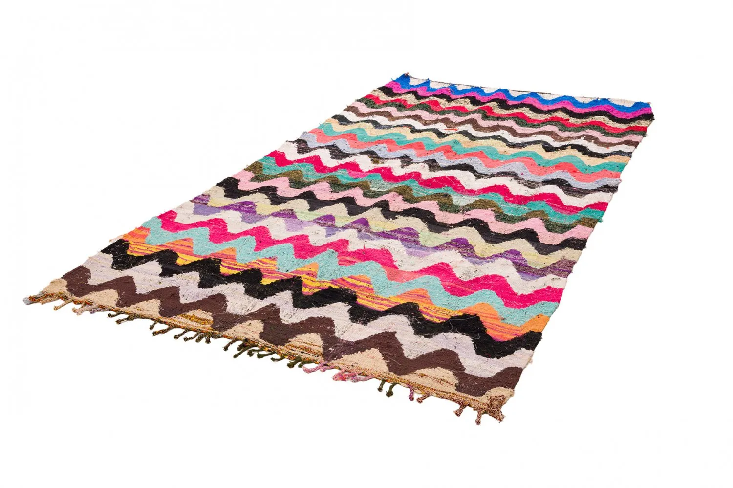 Moroccan Berber rug Boucherouite 165 x 305 cm