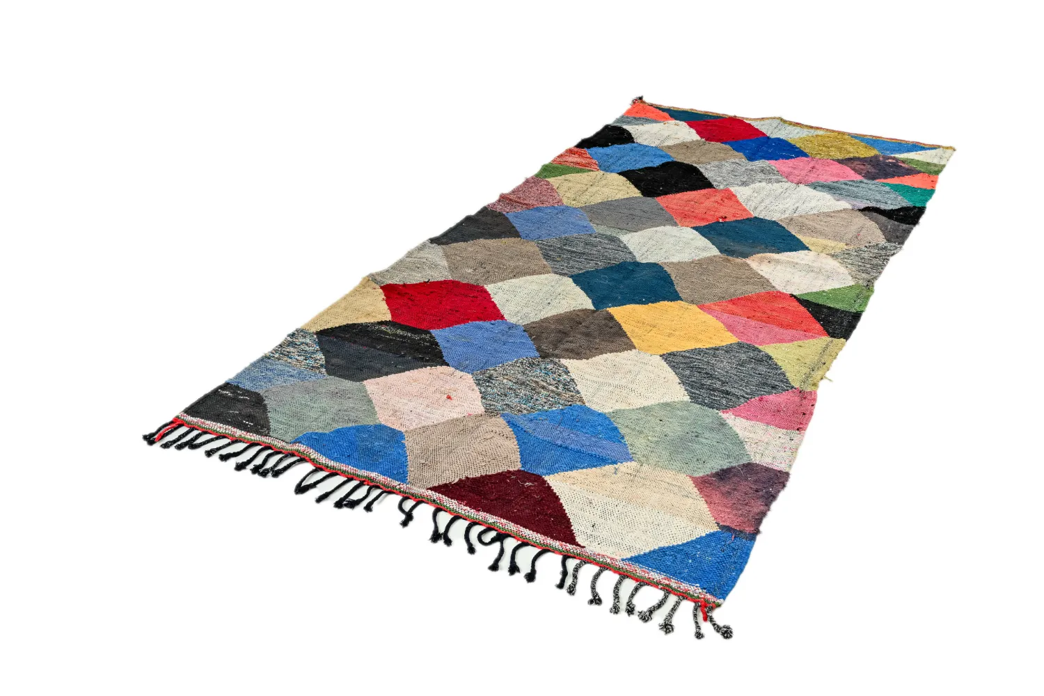 Moroccan Berber rug Boucherouite 145 x 300 cm