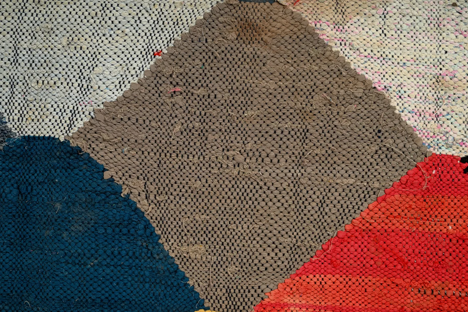 Moroccan Berber rug Boucherouite 145 x 300 cm