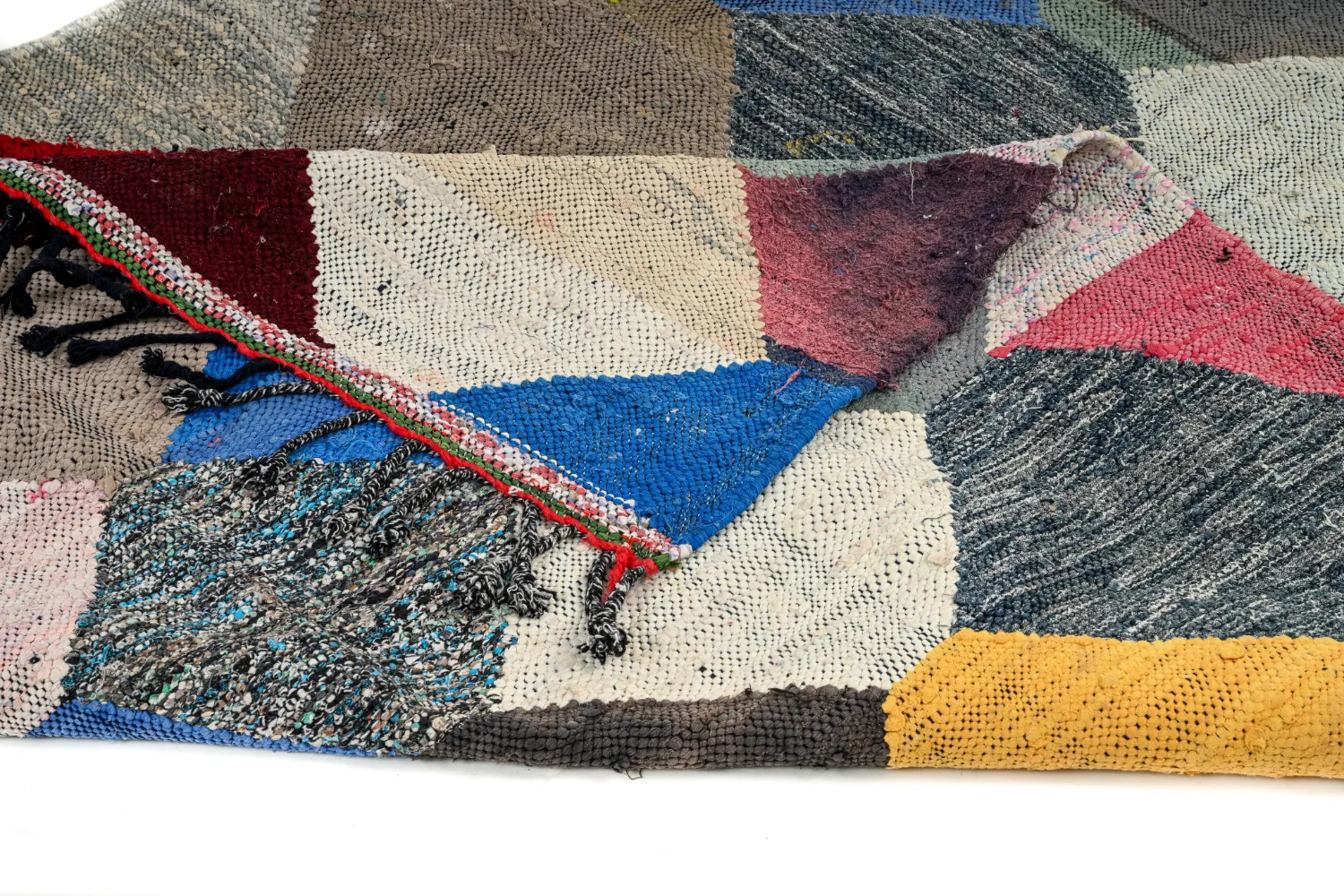 Moroccan Berber rug Boucherouite 145 x 300 cm
