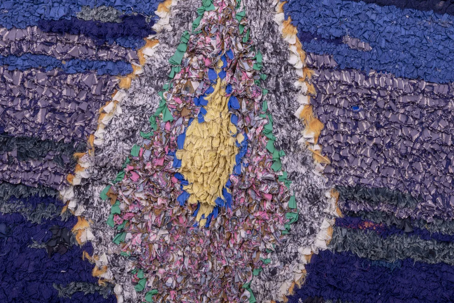 Moroccan Berber rug Boucherouite 230 x 170 cm