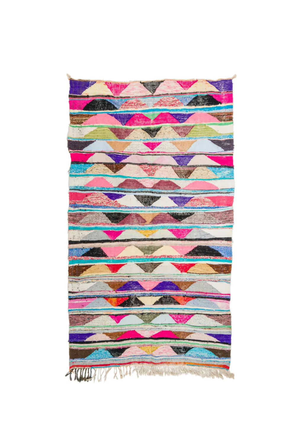 Moroccan Berber rug Boucherouite 145 x 250 cm