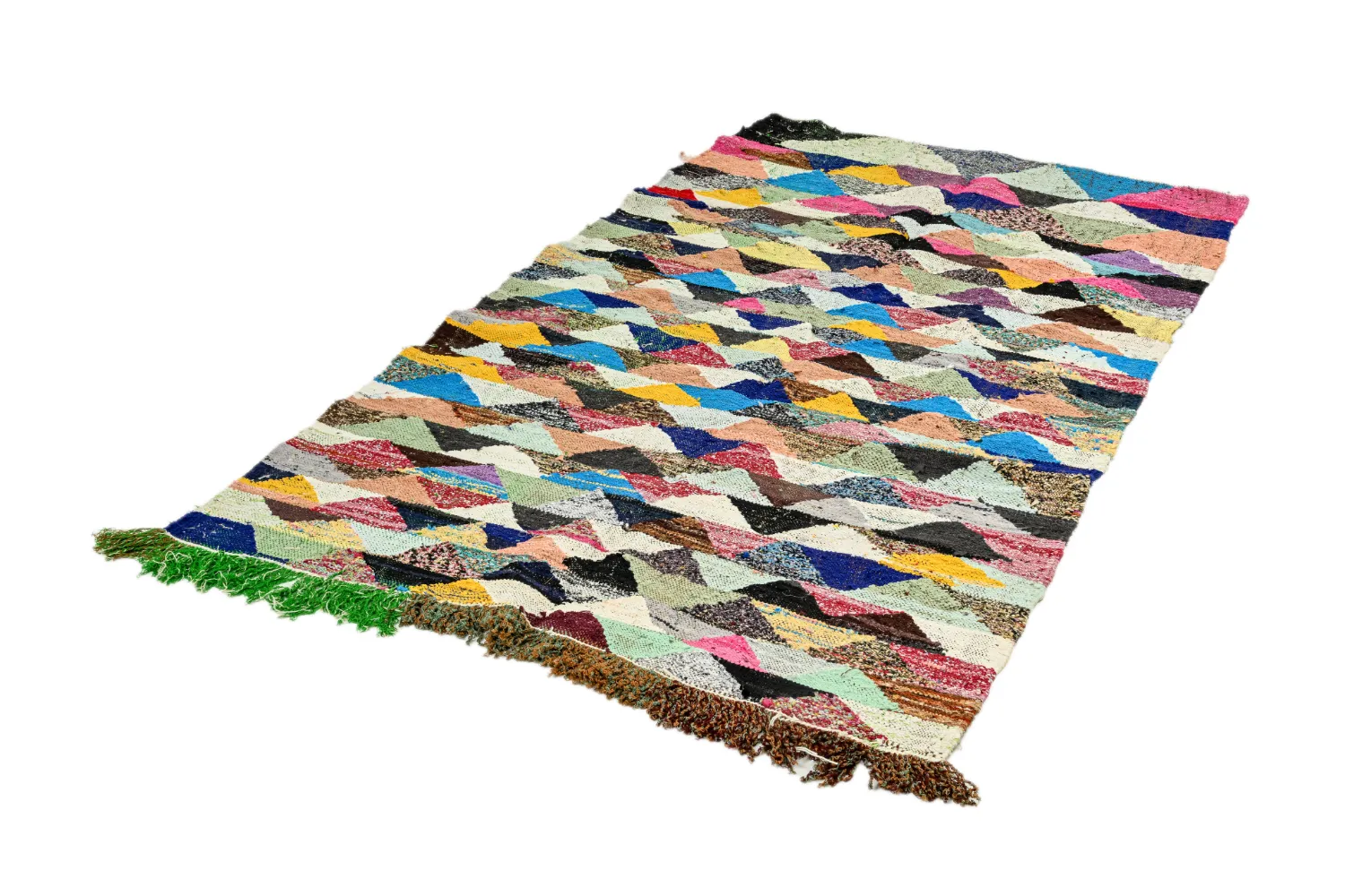 Moroccan Berber rug Boucherouite 125 x 225 cm