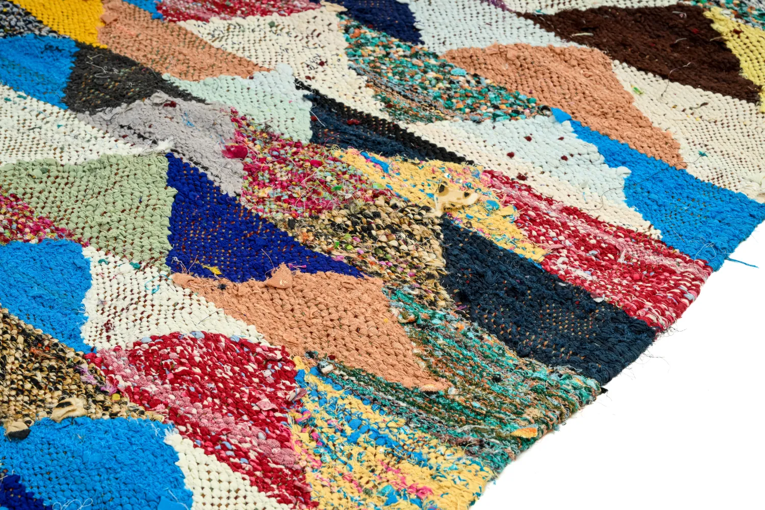 Moroccan Berber rug Boucherouite 125 x 225 cm