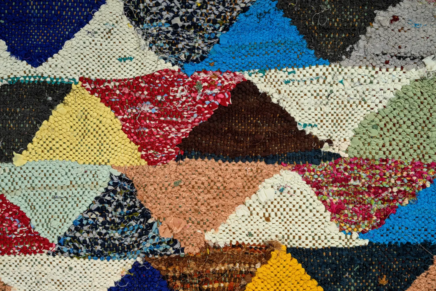 Moroccan Berber rug Boucherouite 125 x 225 cm