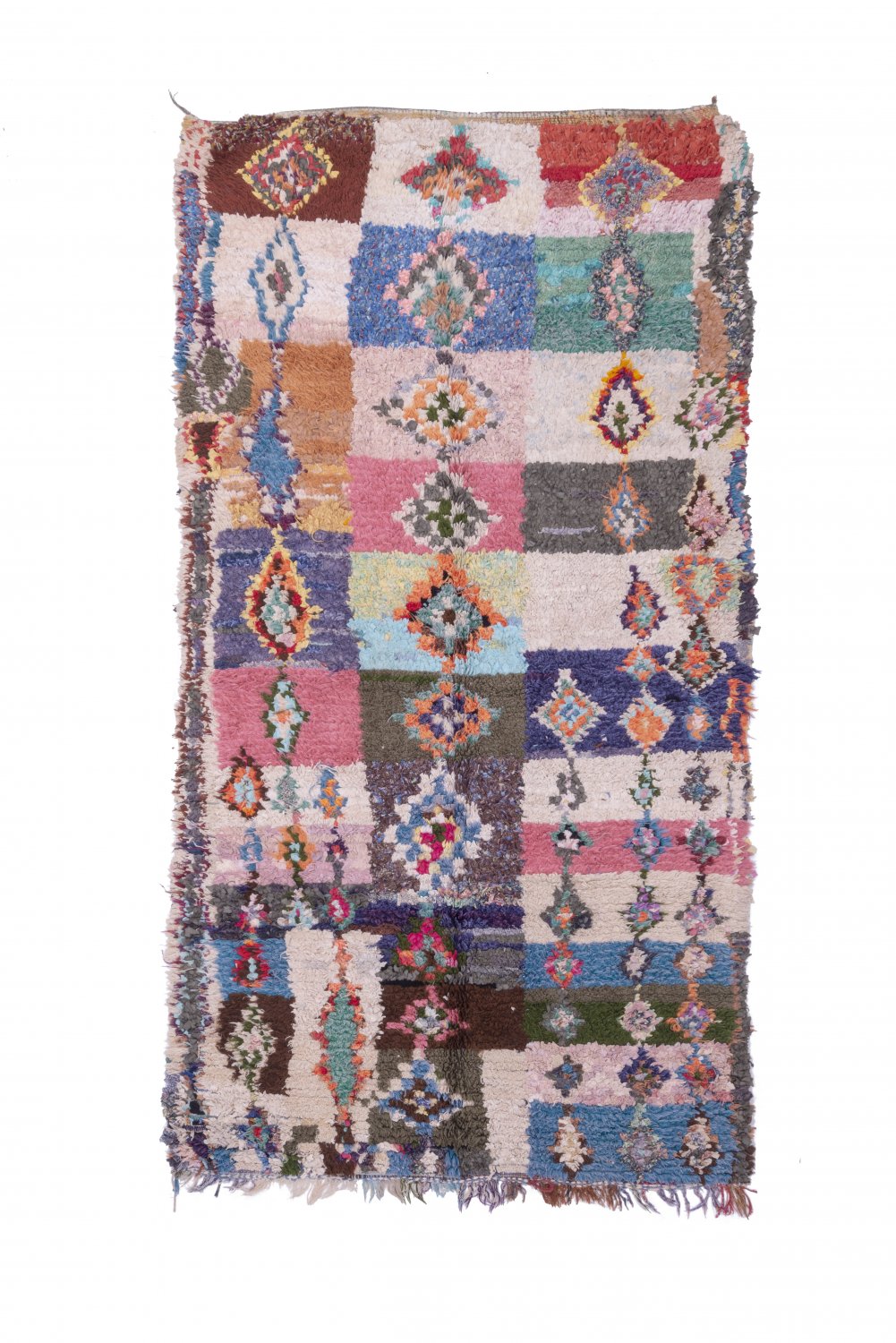 Moroccan Berber rug Boucherouite 275 x 145 cm