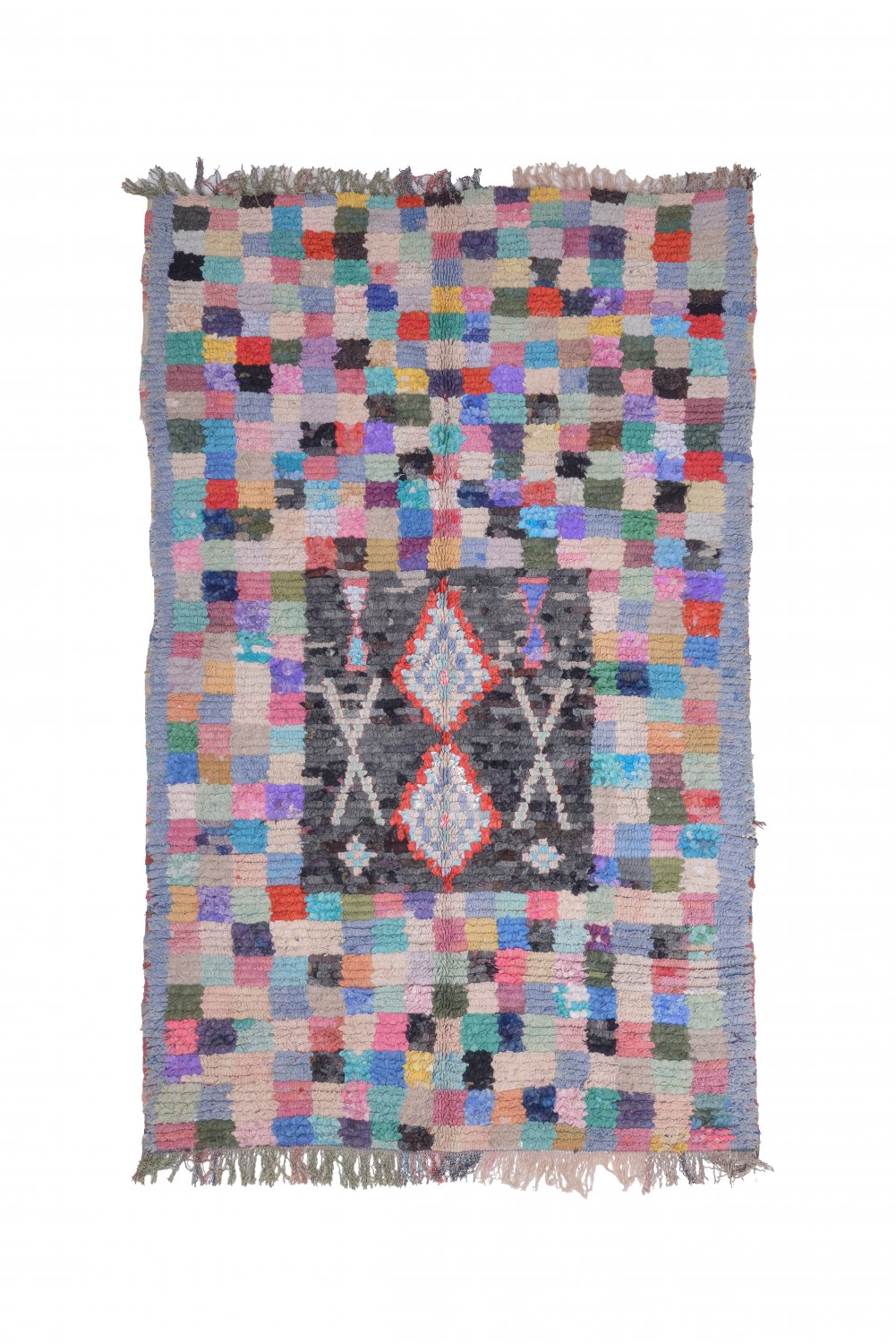 Moroccan Berber rug Boucherouite 215 x 135 cm