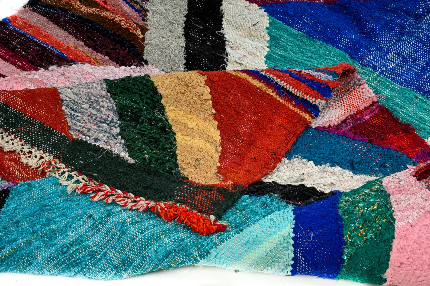 Moroccan Berber rug Boucherouite 135 x 275 cm