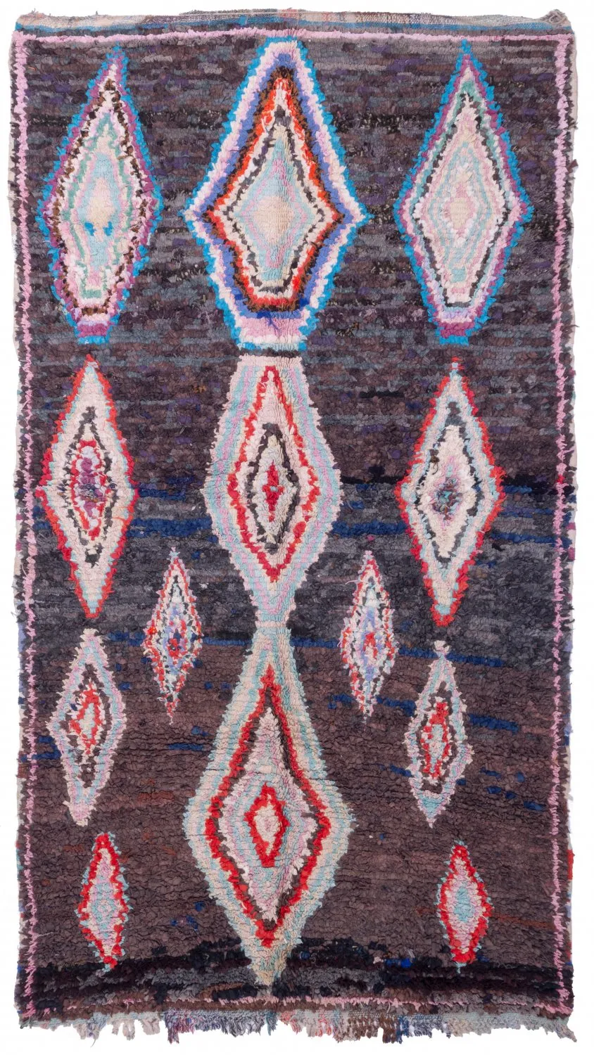 Moroccan Berber rug Boucherouite 270 x 150 cm