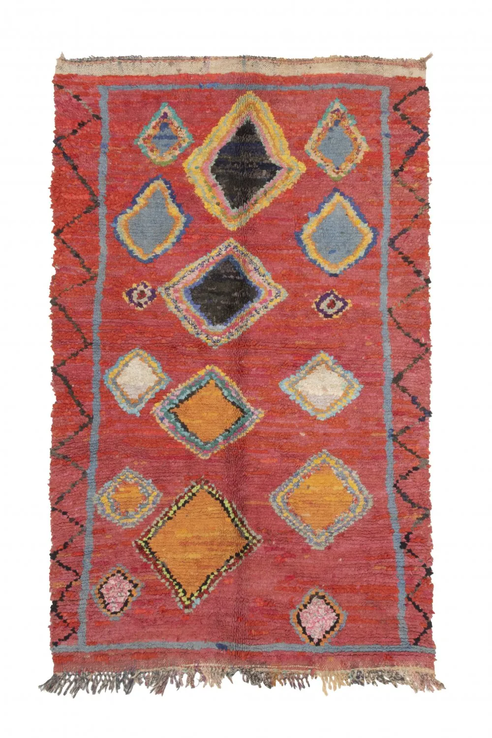 Moroccan Berber rug Boucherouite 200 x 120 cm