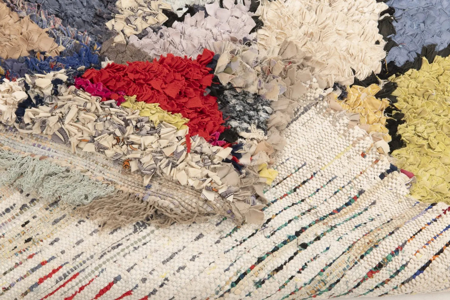 Moroccan Berber rug Boucherouite 190 x 100 cm