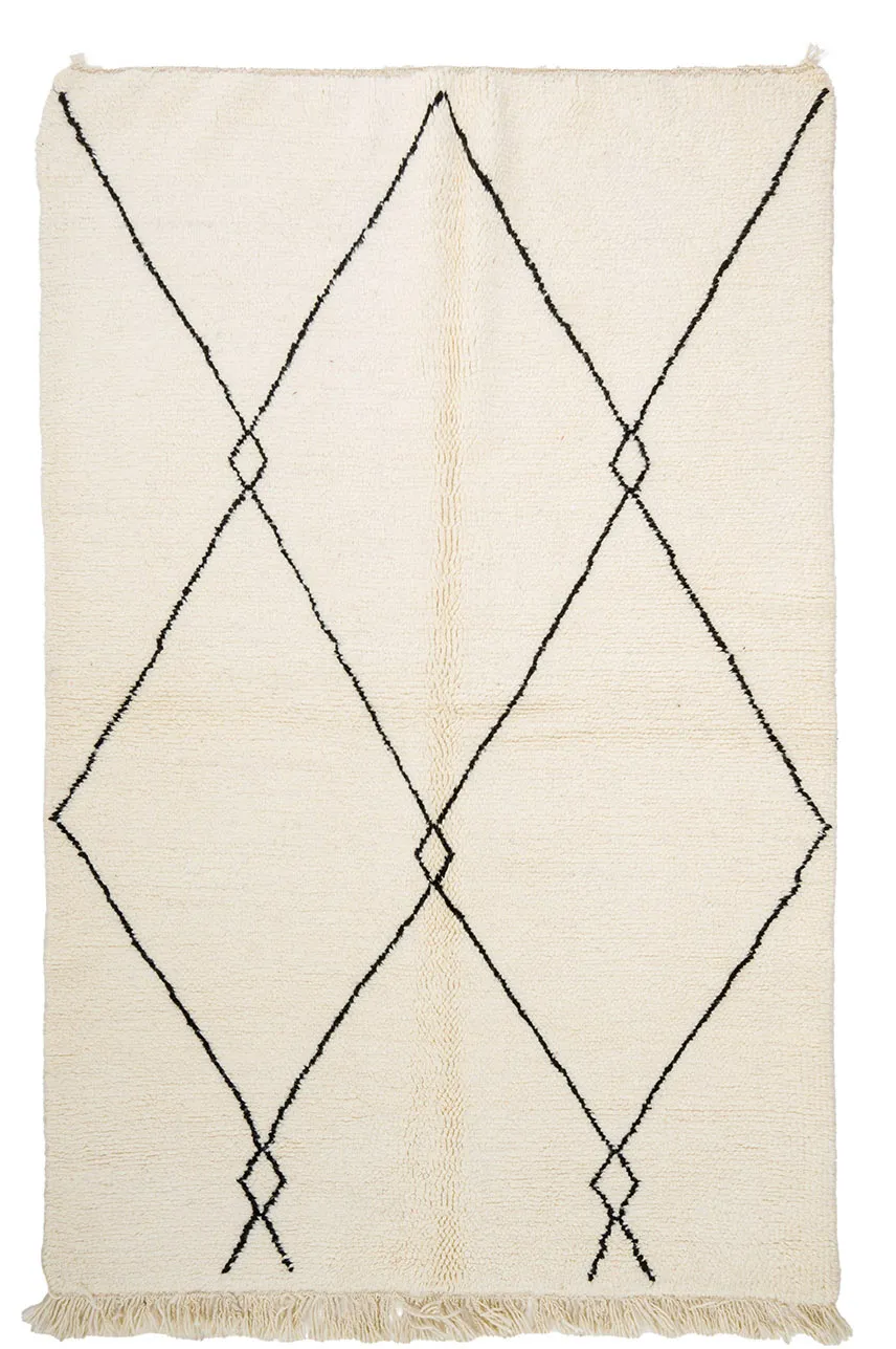 Kilim Moroccan Berber rug Beni Ourain 145 x 245 cm